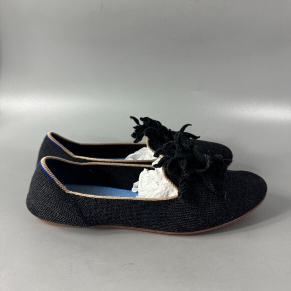Rothy's Merino Tassel Loafers, Limited Edition in Black, Size 9 - Picture 2 of 13